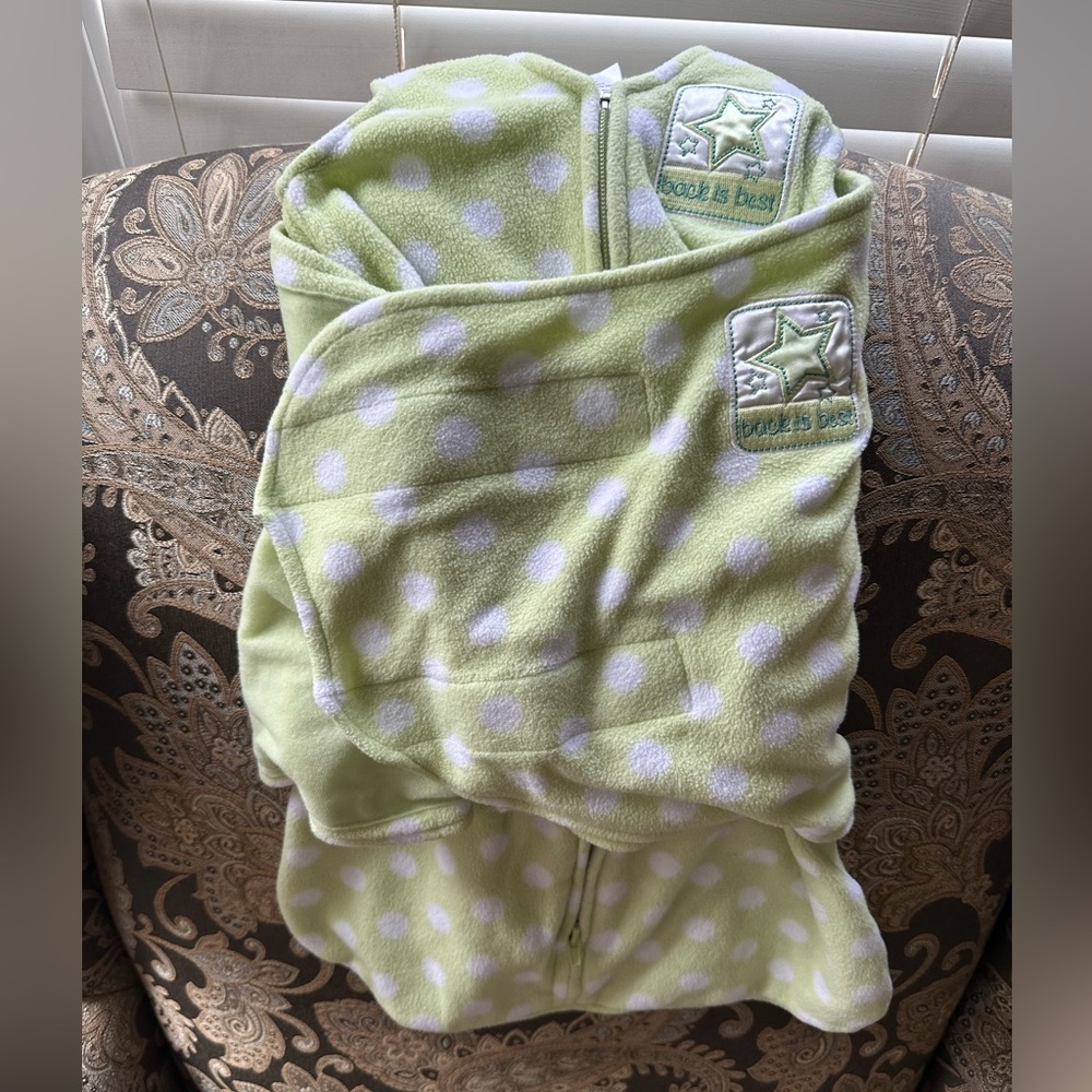 Newborn halo swaddle fleece